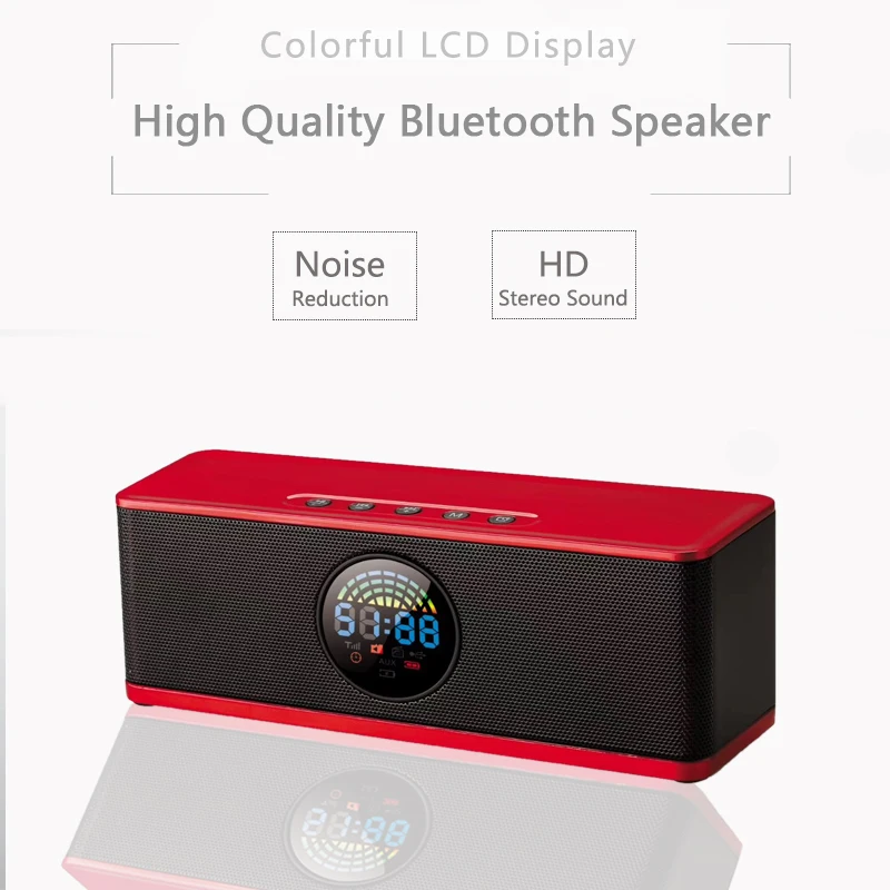 Портативный цветной ЖК дисплей Bluetooth динамик превосходное качество звука мини
