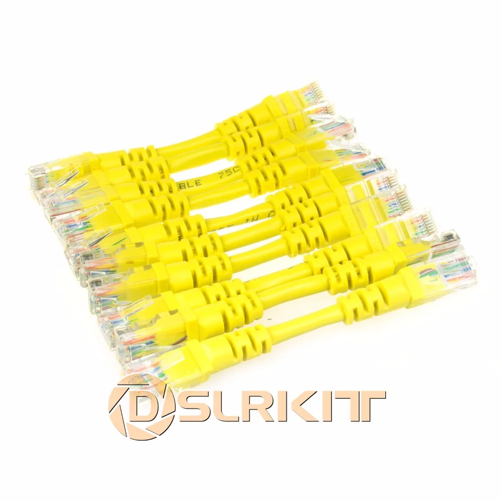 Лот 10 кабелей 1 дюйм 2 5 см 568B CAT5E UTP Ethernet RJ45 соединительный кабель сетевой |