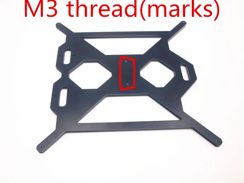 Алюминиевая пластина для каретки Funssor Prusa i3 MK2 Y черного цвета | Компьютеры и офис