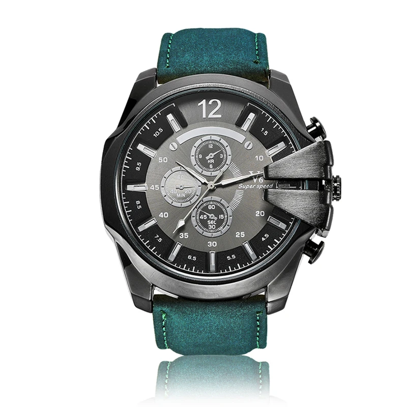 Часы наручные V6 Мужские кварцевые люксовые Брендовые спортивные модные деловые