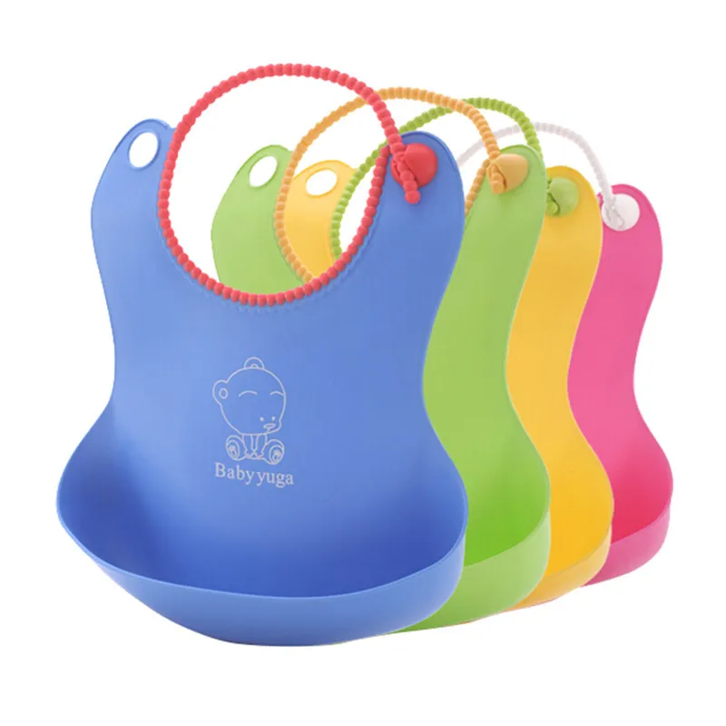 Детские Водонепроницаемые силиконовые нагрудники фартук для кормления