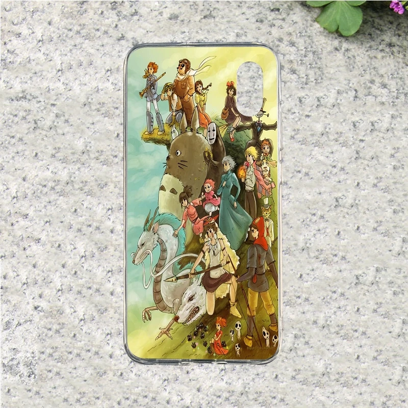 Чехол для телефона Cartoon Studio Ghibli для xiaomi mi 4 5 6 8 4i 4c 5x 6s 6x A1 5s Plus max 2 3 note mix из мягкого PU материала.