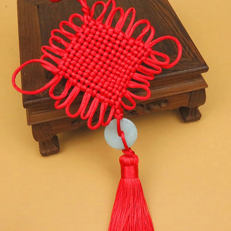 1 шт. большой китайские узлы нефрита кисти брелок шапки ремни DIY Подвески для