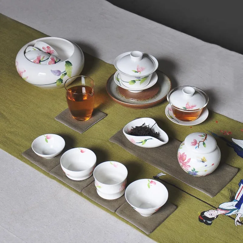 Керамическая фарфоровая чайная посуда в китайском стиле фильтр Gaiwan для чайной