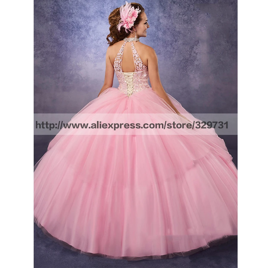 Хитрый Vestidos De 15 Anos Дебютантка Бальные Платья Кружева Аппликация Плюс Размер