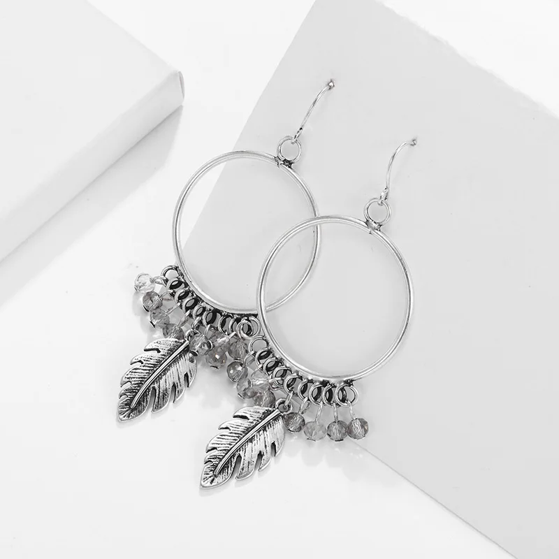 Женские винтажные серьги подвески Shineland этнические длинные массивные с