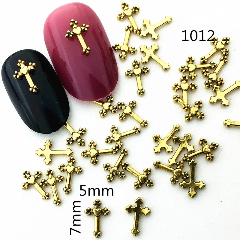 50 шт./упак. японский 3D аксессуар для дизайна ногтей металлические украшения Ретро