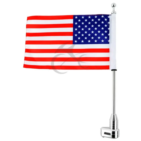 Багажная стойка для мотоцикла американский вертикальный флаг Honda GoldWing GL1800 2001-2011