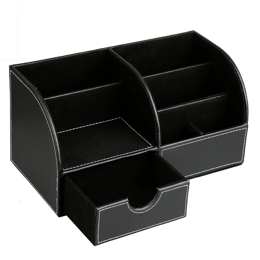 7 отделений для хранения настольный органайзер из искусственной кожи коробка