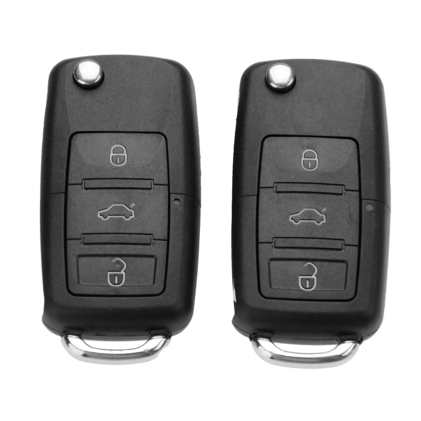 2Pcs 3 кнопки дистанционного ключа автомобиля 1J0959753AH для VW Volkswagen Passat BORA POLO GOLF Beetle Skoda Fabia 434 МГц ID48 чип HU66 лезвие - Цвет: 2Pcs