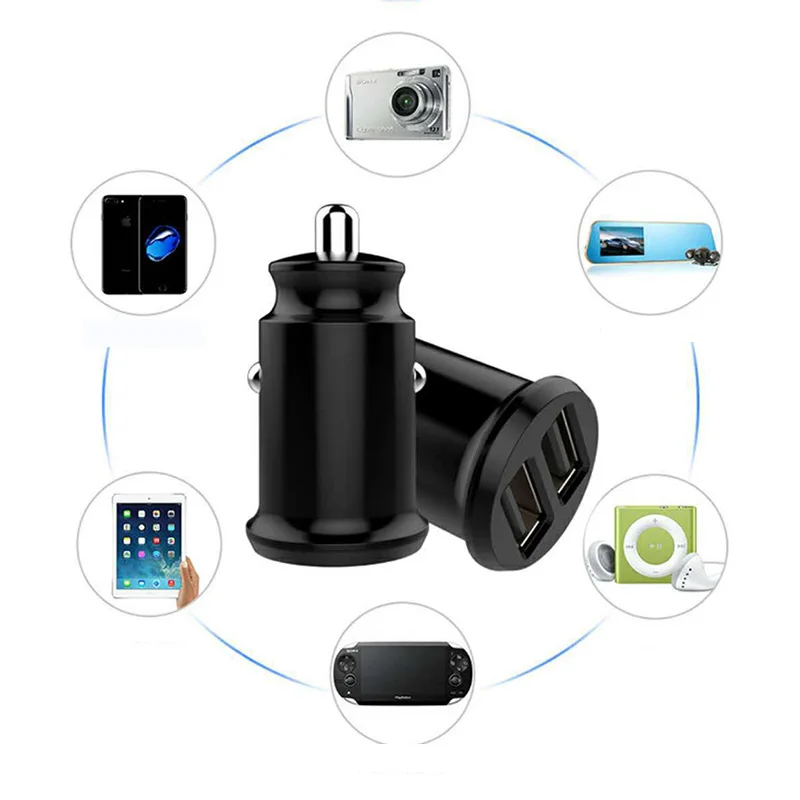 Rovtop Mini USB Автомобильное зарядное устройство 3.1A автомобильное двойное
