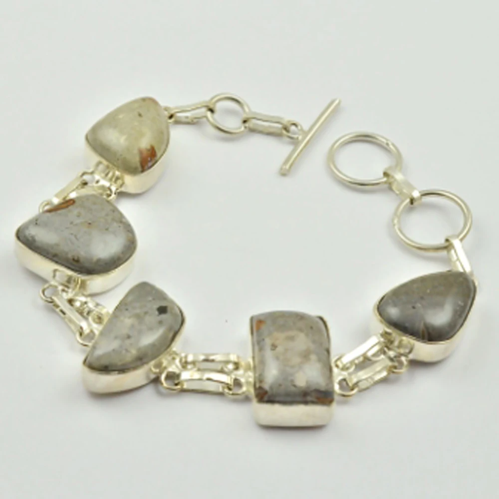 

Turtella Jaspers Bracelet , 20 cm, B2345