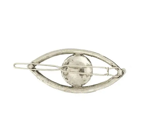 Винтажная заколка для волос серебряного цвета с кристаллами и подвесками женщин