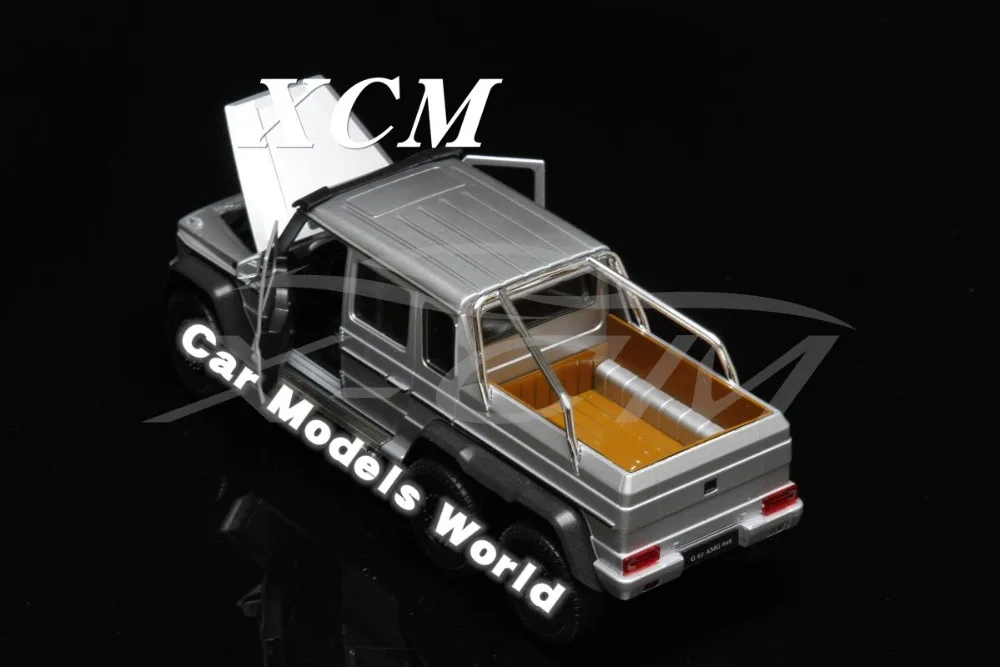 Литые модели автомобилей Welly FX для G63 A M G 6x6 1:24 (серебристый) + маленький