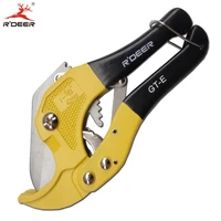 rdeer 42mm pvc pipe cutter 1 58 plastic pp rpupe plumbing tube cutting pliers scissors ratchet cutting action knife