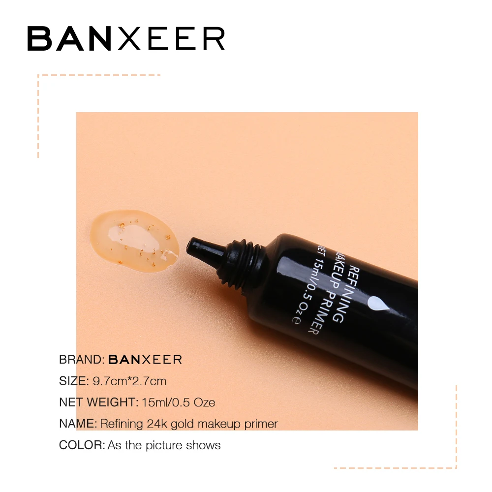 Праймер BANXEER 24K с золотым наполнением косметическое масло для лица губ база