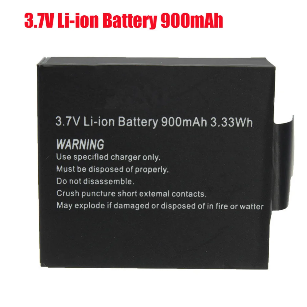 1/2 шт 3 7 V 900mAh литий ионная аккумуляторная батарея для SJCAM SJ4000 SJ5000 SJ6000 SJ7000