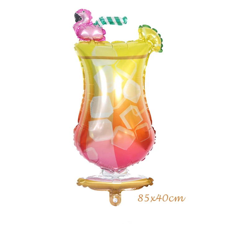 Flamingo Wine Glass С днем рождения 30 день рождения украшения Золотая Корона бокалы для шампанского Бутылка для виски Фольга Воздушный шар средней школы мяч вечерние воздушные шары - Цвет: Flamingo Wine Glass