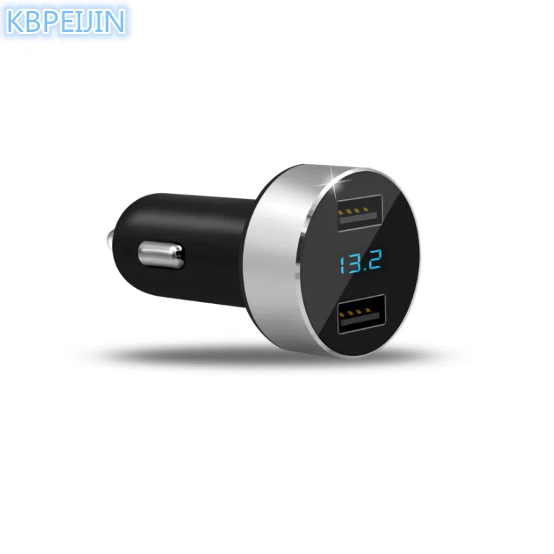 Умное автомобильное зарядное устройство с 2 USB-портами светодиодный дисплей