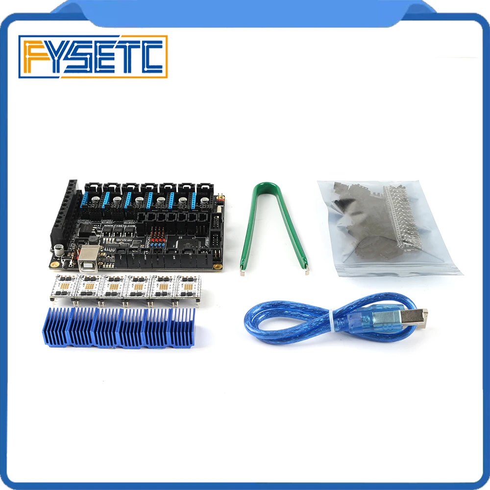 FYSETC F6 V1.3 плата все-в-одном решение электроники материнская плата+ 6 шт. TMC5160 V1.2 SPI высокой мощности Драйвер шагового двигателя VS TMC2130