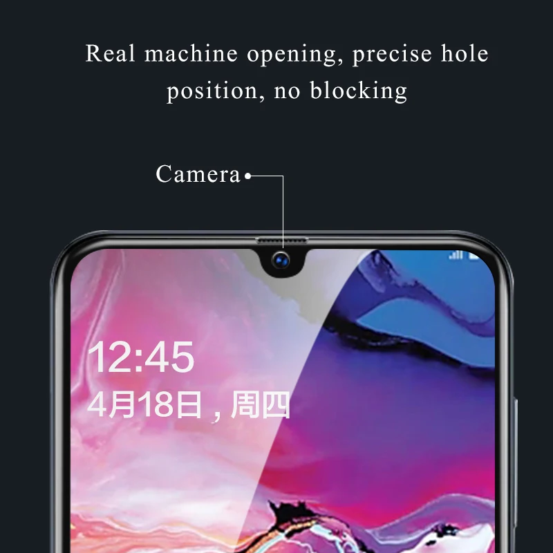 Закаленное стекло 5D с закругленными краями для Samsung Galaxy A50 A40 A30 A70 S10e A6 A7 A750 A8 J4 J6 Plus