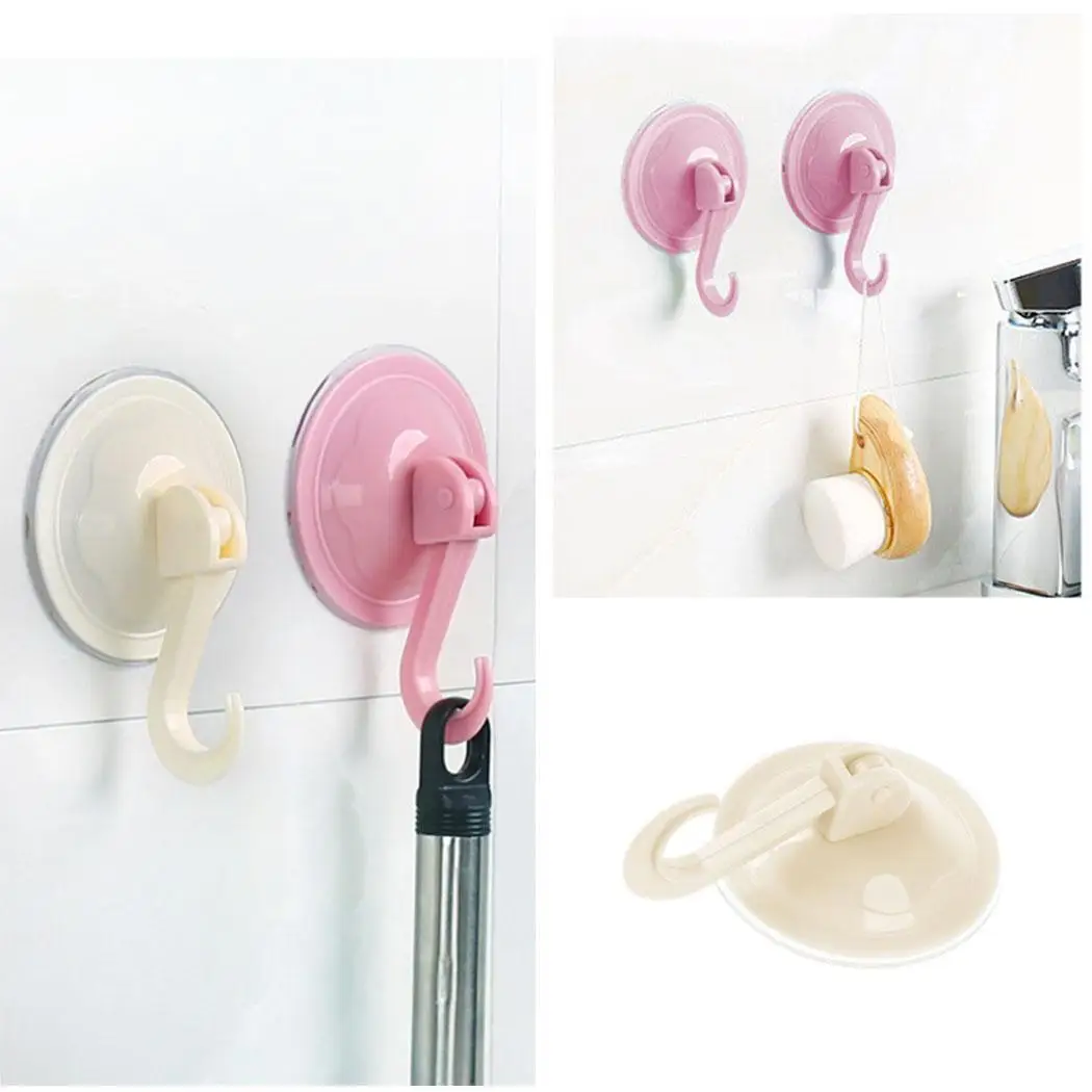All Purpose Removable Heavy Duty Vacuum Bathroom Smooth Tile Glass Mirror Kitchen Suction Cup Hooks 10kg | Дом и сад