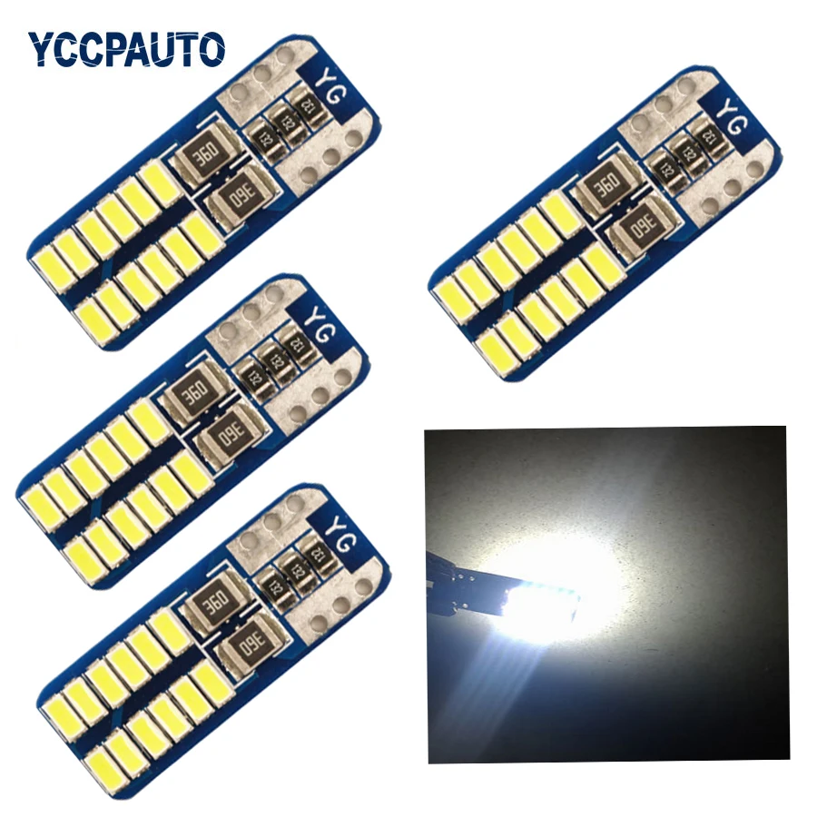 T10 Светодиодные лампы W5W Canbus 12 В Автомобильные светодиодные 2825 3014 SMD для Audi A3 A4 A5 A6 A8