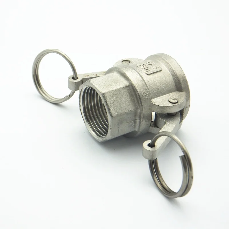 1 &quotвнутренняя резьба BSP x 37 мм Внутренний ID Camlock 304 нержавеющая сталь Тип D розетка