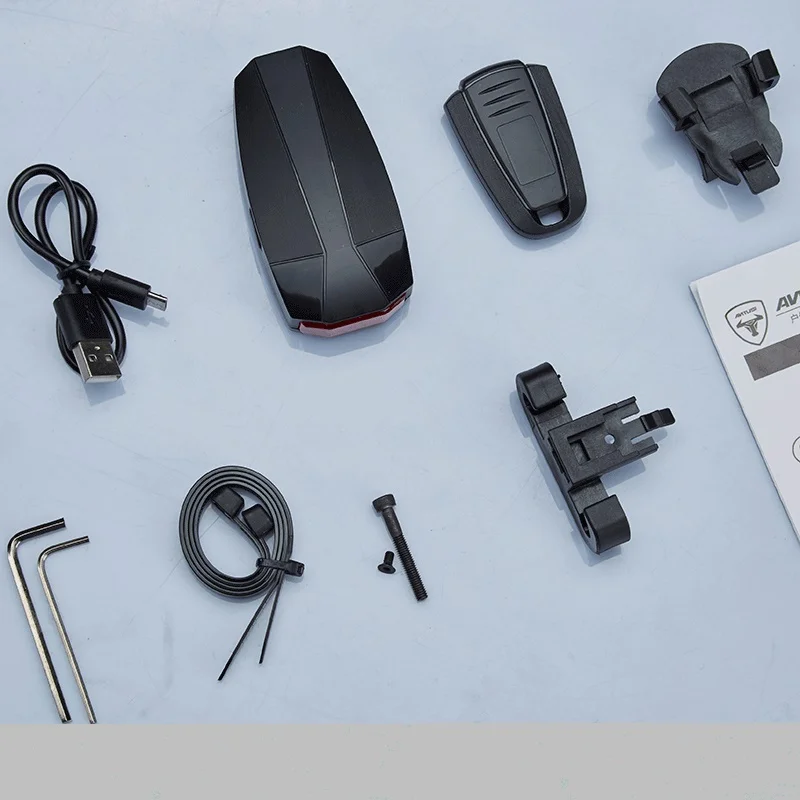 Беспроводной Противоугонный задсветильник для велосипеда с дистанционным