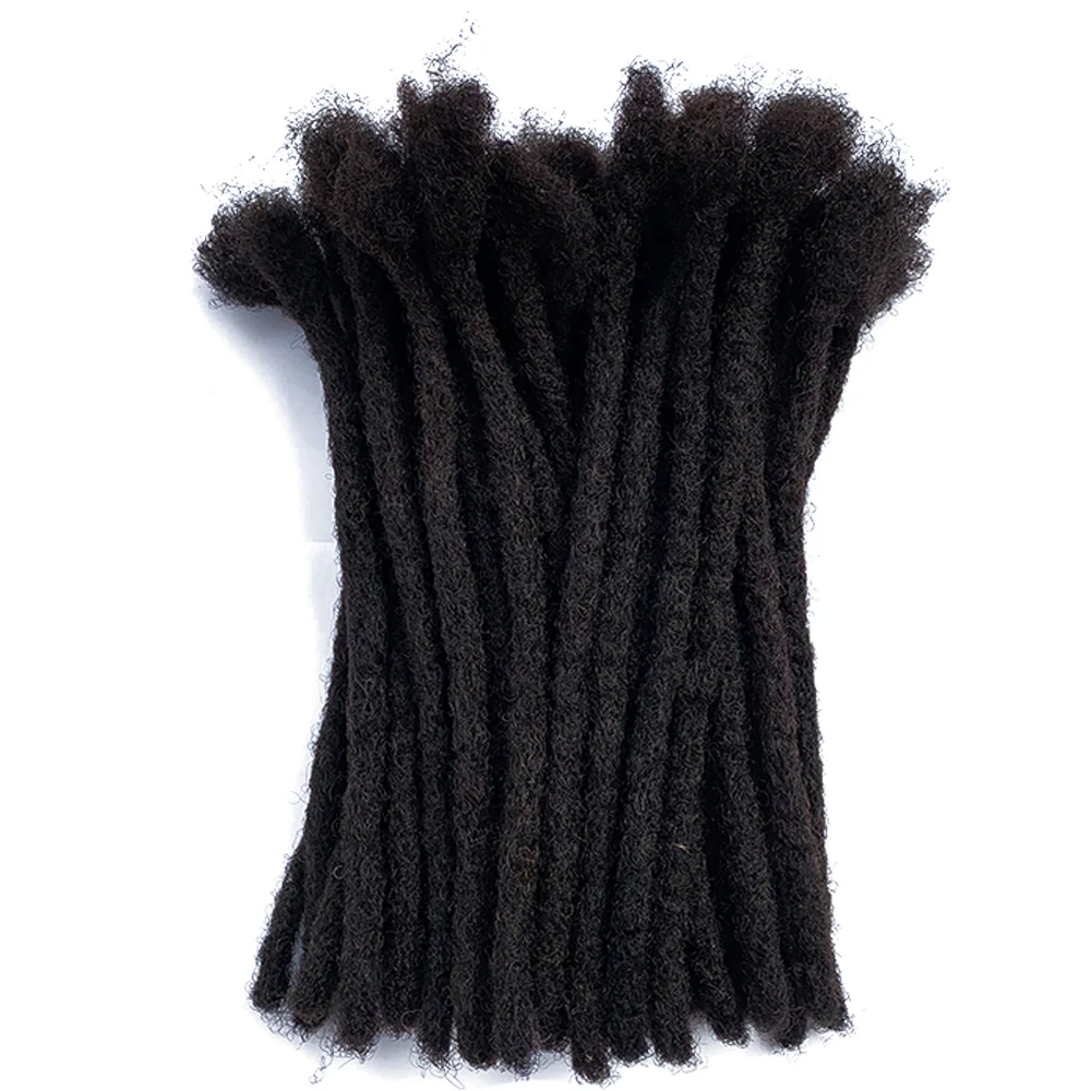 YONNA 100% Remy человеческие волосы дреды для наращивания Полная ручная работа 0 8 см