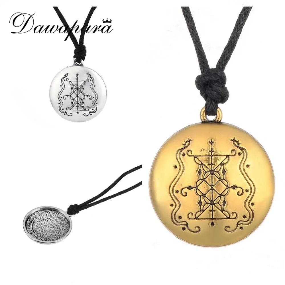 Dawapara Papa Damballah Voodoo Loa Veve подвеска Lwa защитный амулет Hoodoo Talisman винтажное ожерелье
