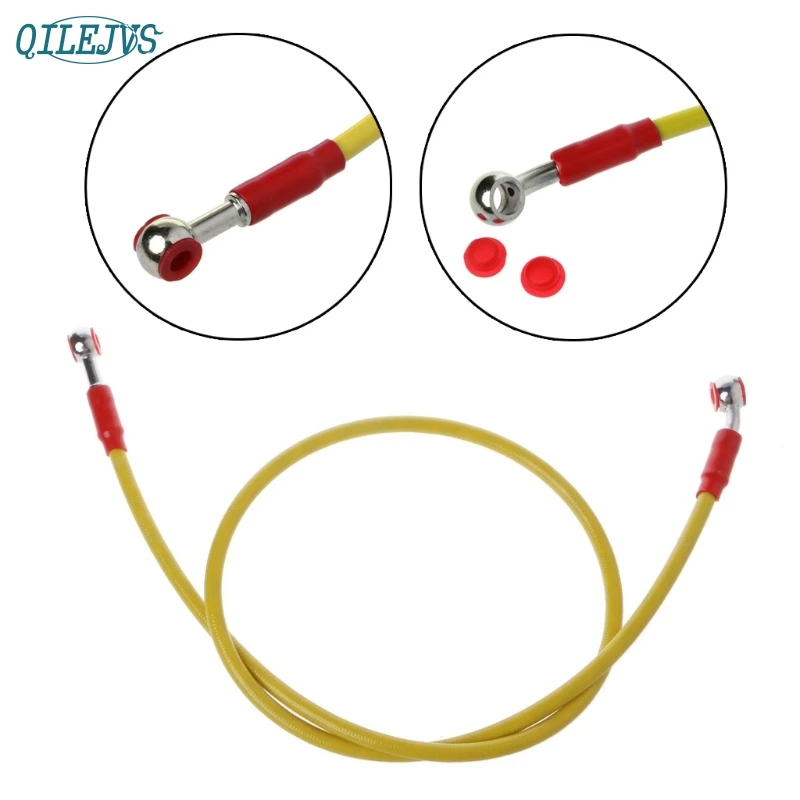 

39.37" Motorcycle Stainless Steel Braided Brake Fuel Oil Hose Line Universal AUG31