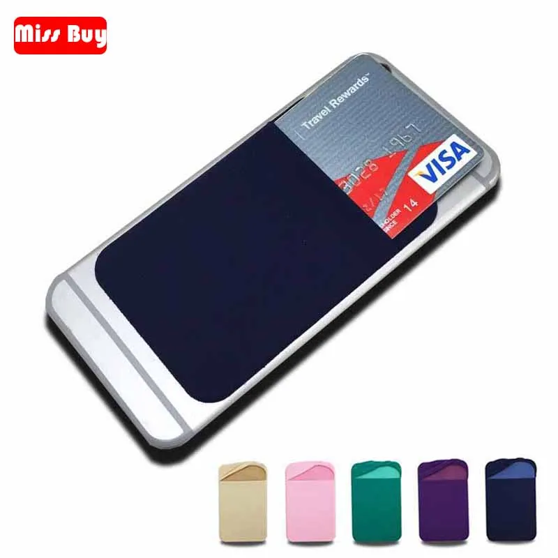 Missbuy эластичные 3 м клейкие наклейки на заднюю панель чехол бумажник для сотового