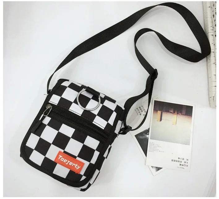 02 Handbag-1 Модный клетчатый мужской женский рюкзак на плечо женский рюкзак в стиле хип-хоп Студенческая сумка повседневные дикие дорожные сумки рюкзак - Цвет: 02 Handbag-1