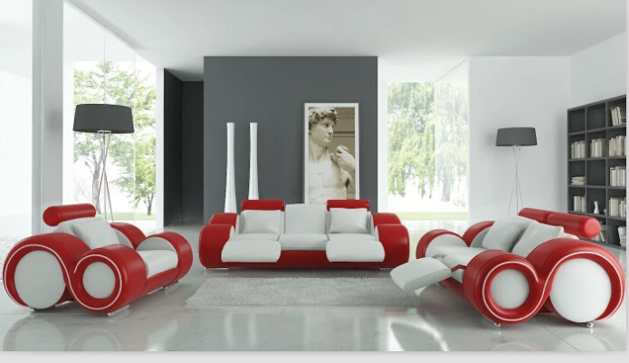 Современный комплект диванов кожаный диван с диваном дизайнерский мебель для