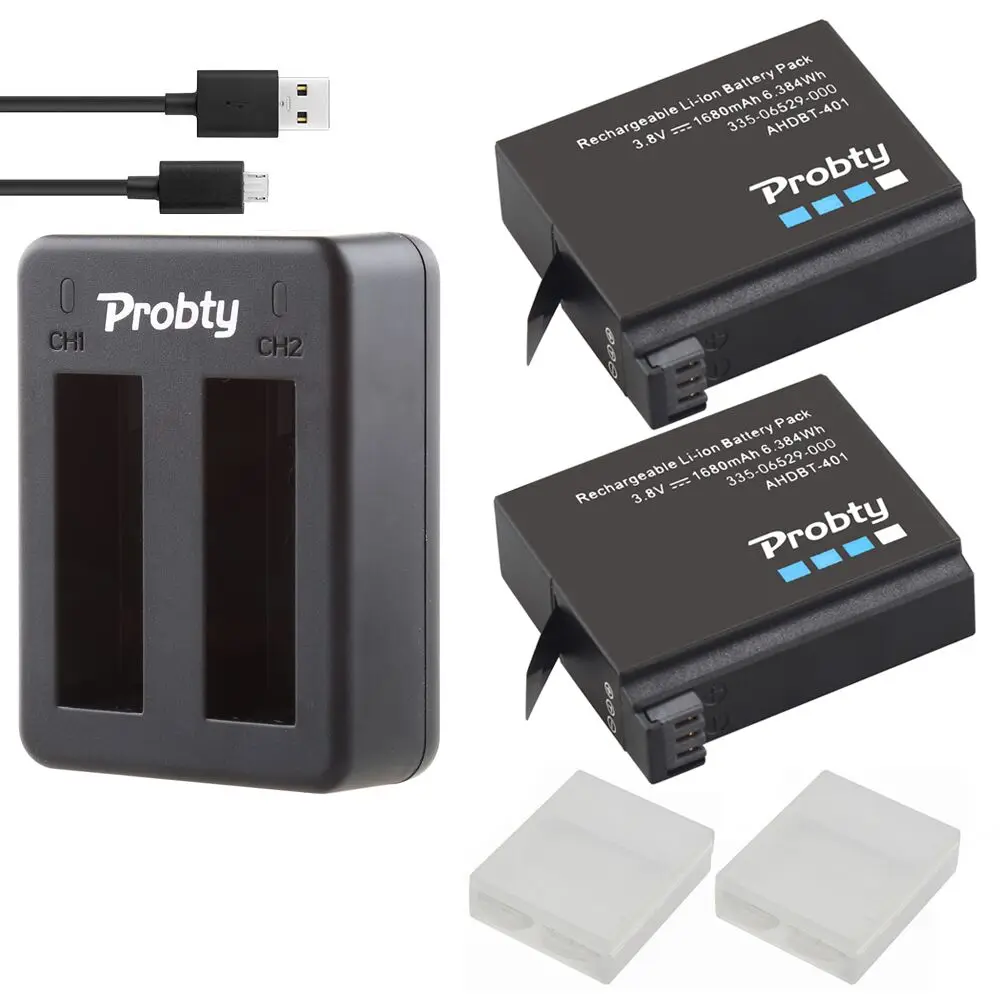 2x1680 мА/ч AHDBT 401 AHDBT401 HERO4 камера HERO 4 с батарея для спортивной экшн камеры GO PRO +