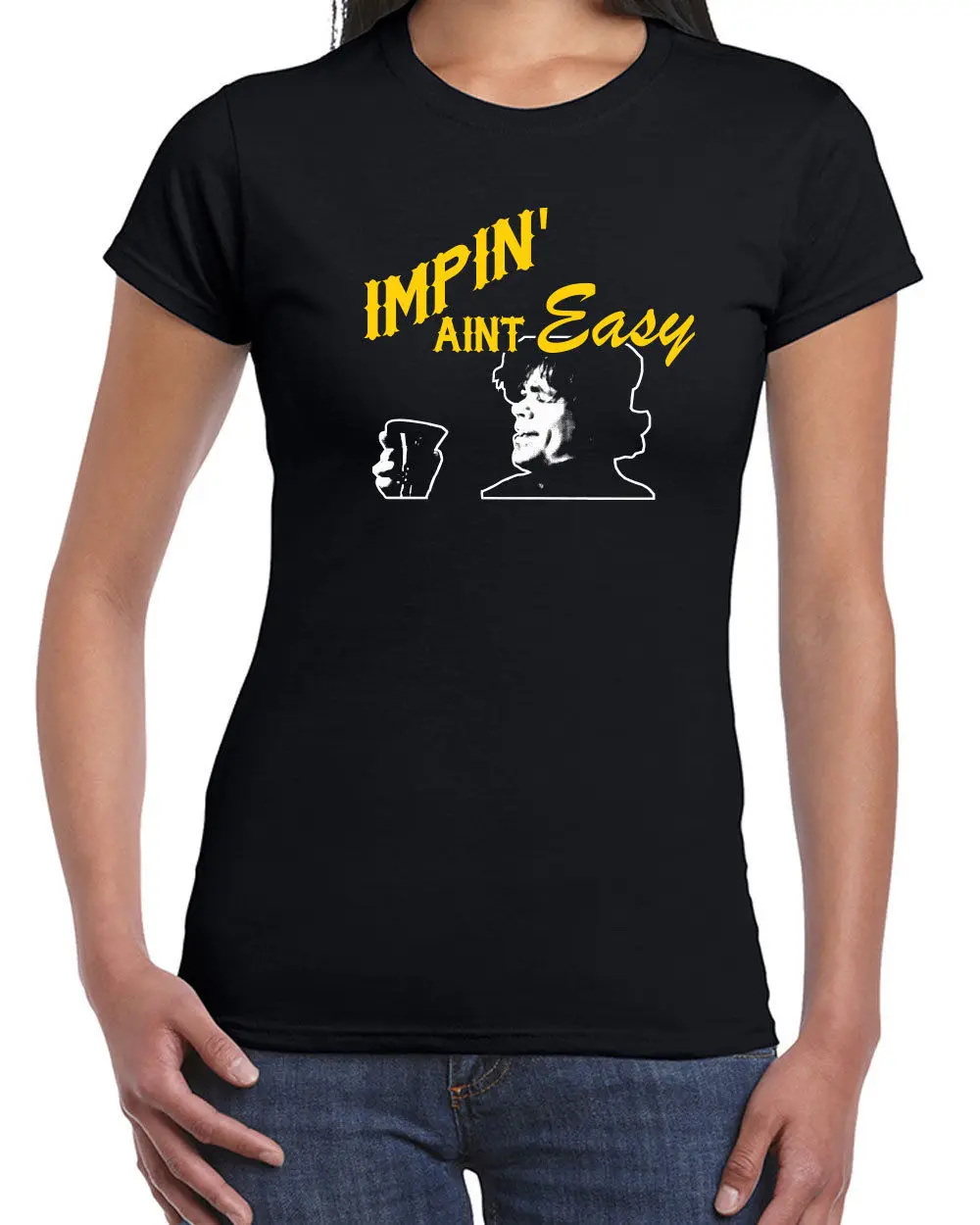 171 Impin Aint Easy женская футболка крутая игра imp престолов смешной король