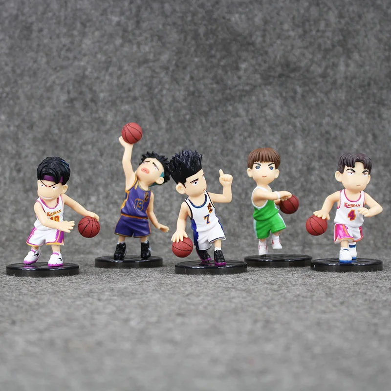 5 шт./лот SLAM DUNK Shohoku баскетбольный плеер Аниме фигурки Куклы ханамичи сакуроги
