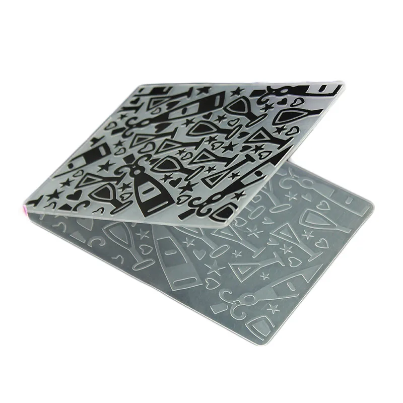 DIY Скрапбукинг чашка бутылки тиснение файл шаблоны фото карты делая пластиковый