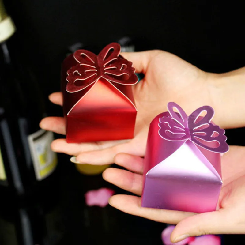 20 шт. бабочка Сувениры и подарки бумажная коробка конфет события вечерние