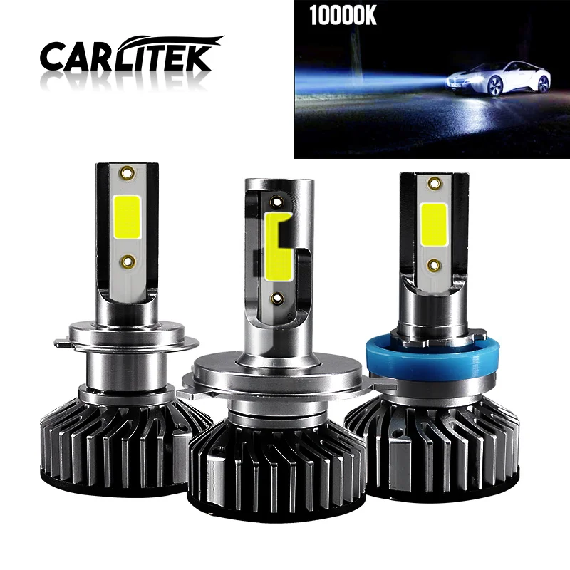 CARLitek 10000 K светодиодная Автомобильная фара глубокий синий мини лампа H4 H7 H8 H9 H11 Led