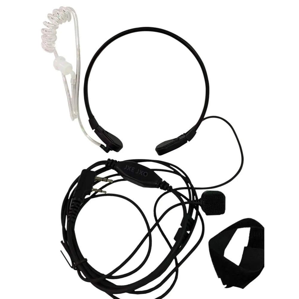 JXEJXO горловой микрофон Walkie Talkie гарнитура PTT для CB радио Baofeng UV 5R 82 GT 3 B5 B6 Plus 5RE|headset