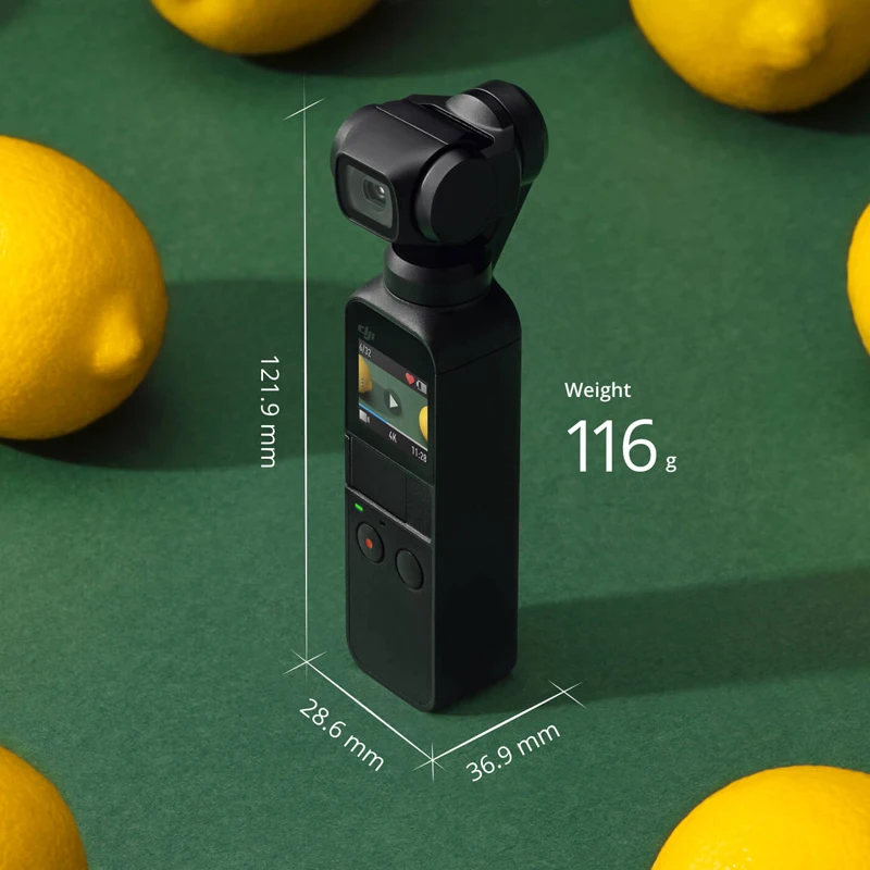 DJI Osmo карманная 3 осевая стабилизированная портативная камера с 4K 60fps видео