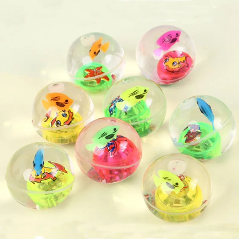 1pc Random Color 5,5 см мигающий светящийся шар светодиодный светильник антистрессовые игрушки Детские уличные резиновые игрушки прыгающий мяч для детей светящийся подарок - Цвет: 1pc Random Color