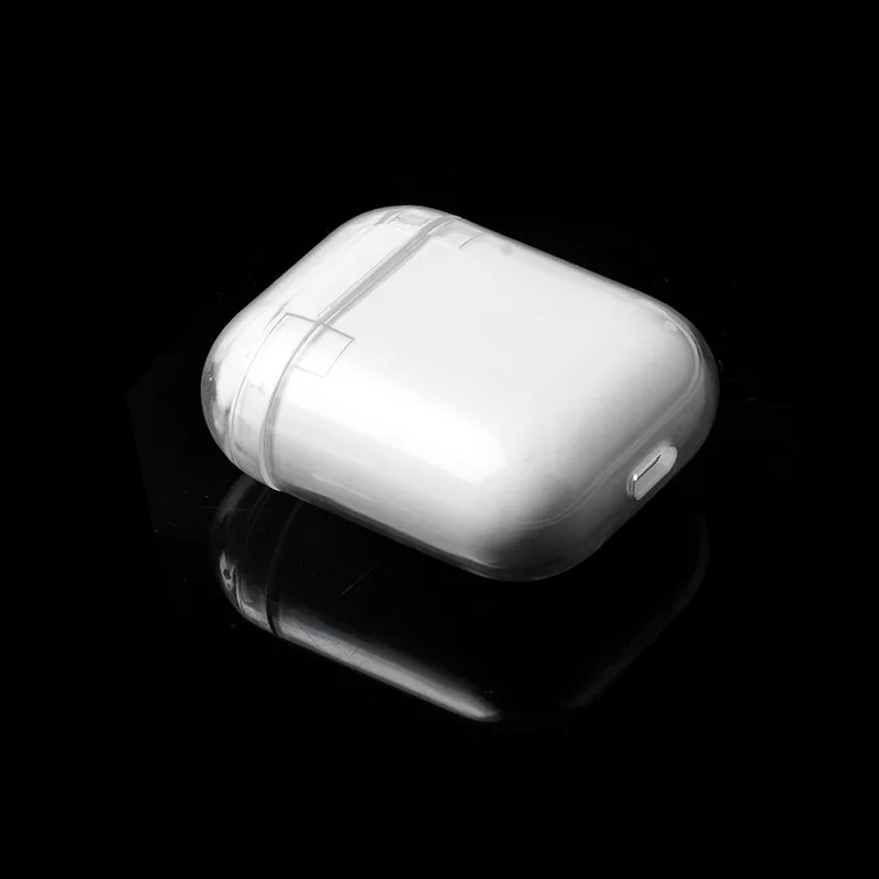 Прозрачный черный чехол для Apple AirPods беспроводная Крышка наушников оптовая