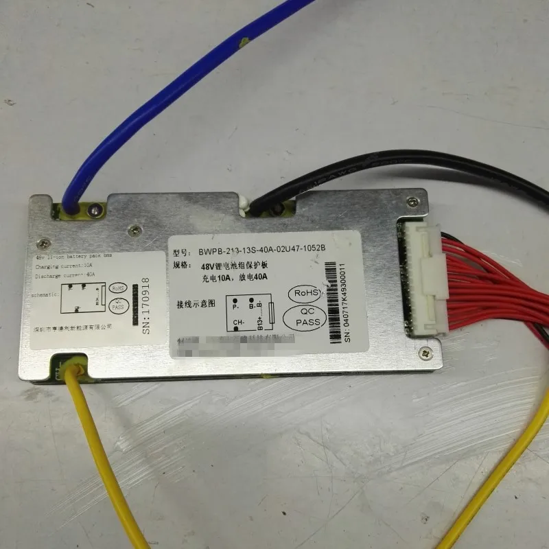 Высокое качество 13s bms 48v 40a bms 13 ячеек для электрического мотоцикла литиевая батарея 1000w мотор