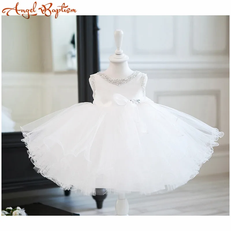 Элегантное Белое и черное бальное платье-пачка с цветочным узором для девочек