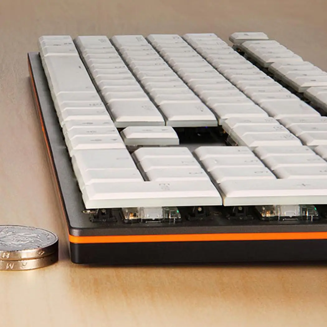MOTOSPEED CK94 механическая клавиатура ультра тонкая RGB Подгонянная подсветка