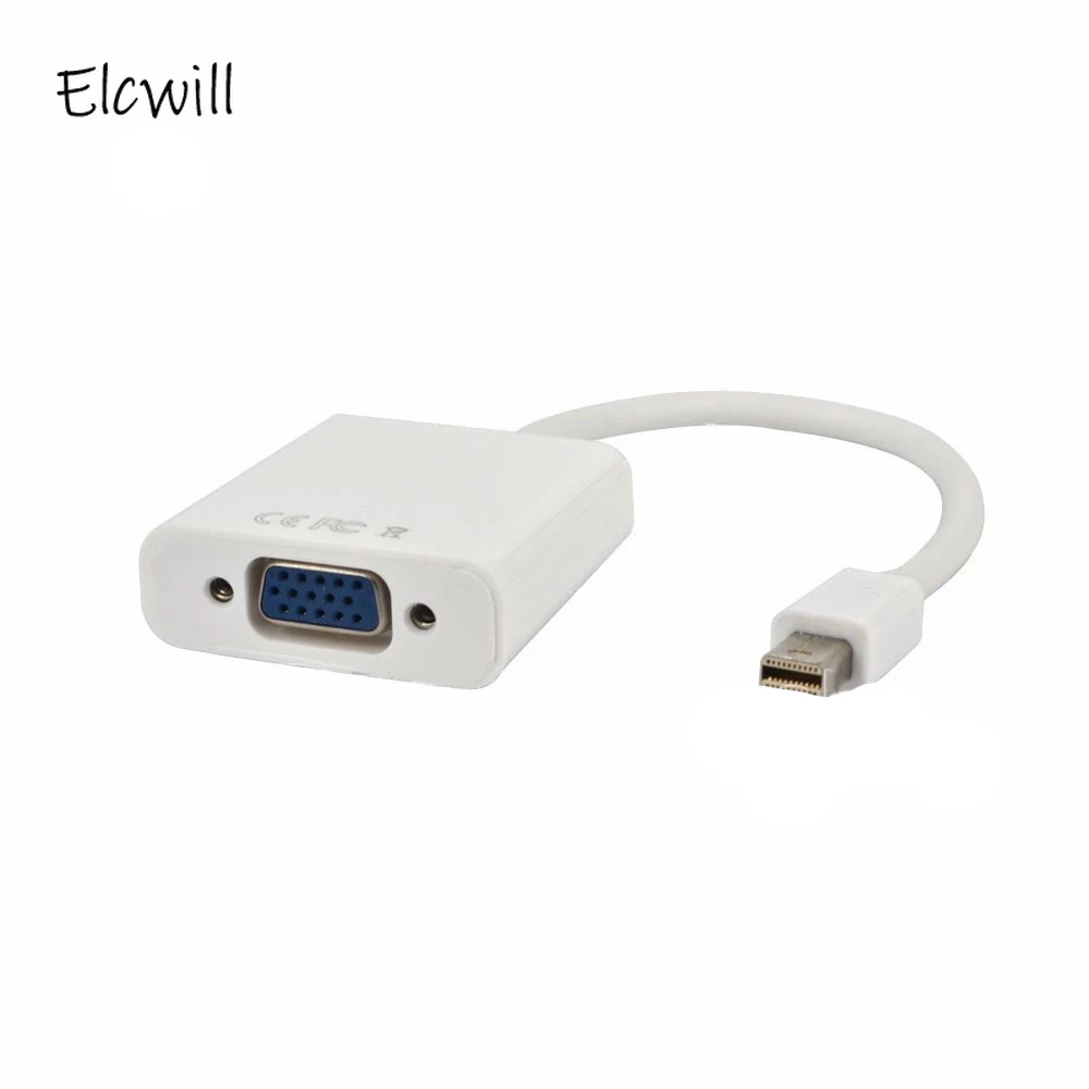 Мини DP к VGA видео адаптер мини дисплей порт Thunderbolt для MacBook Mac Mini Pro|Кабели VGA| |