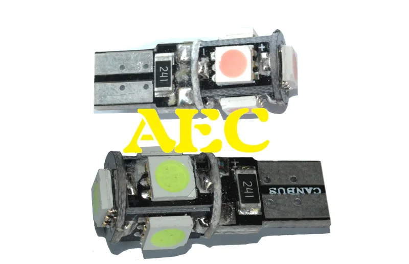 100 шт. Новый T10 Canbus 5SMD 5050 светодиод W5W 194 5 SMDwedge парковосветильник пол свет Авто
